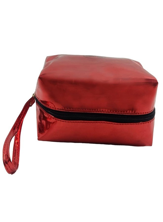 Beloved Latest pu Leather Bags Travel Toiletry Travel Bags Shaving Kit/Pouch/Bag for Men and Women (Maroon) - Image 3
